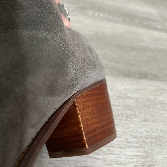 Toms Gray Suede Whipstitch Booties 8 - Picture 9 of 11